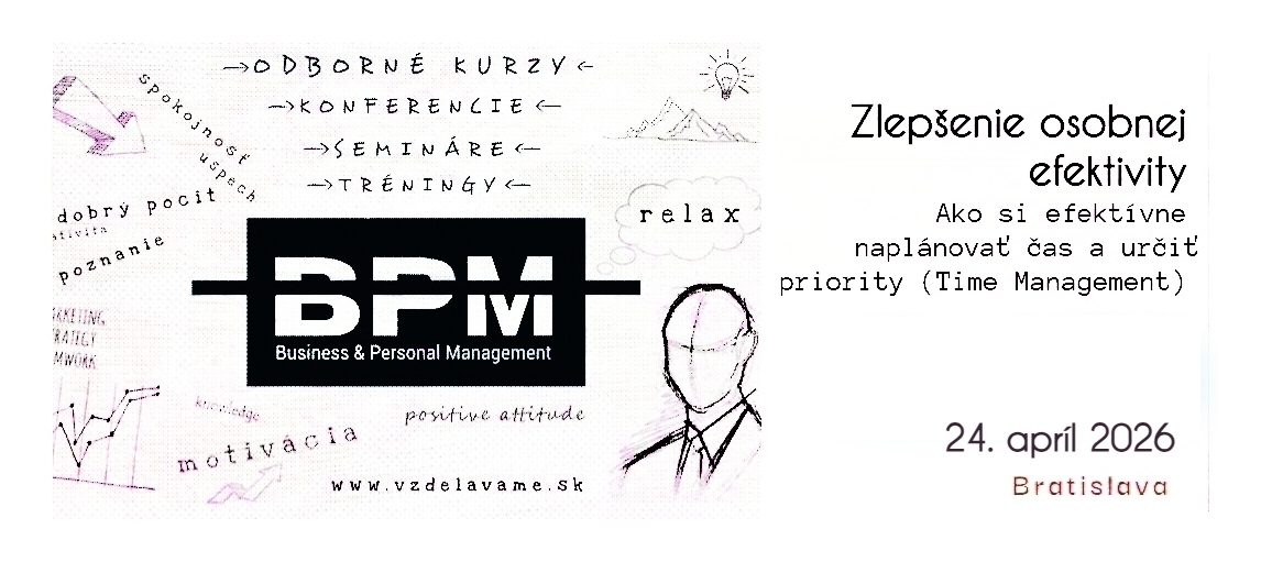 Zlepšenie osobnej efektivity, 24.4.2026